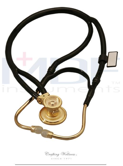2in1 Tube 22K GoldPlated Deluxe Sprague Rappaport Stethoscope